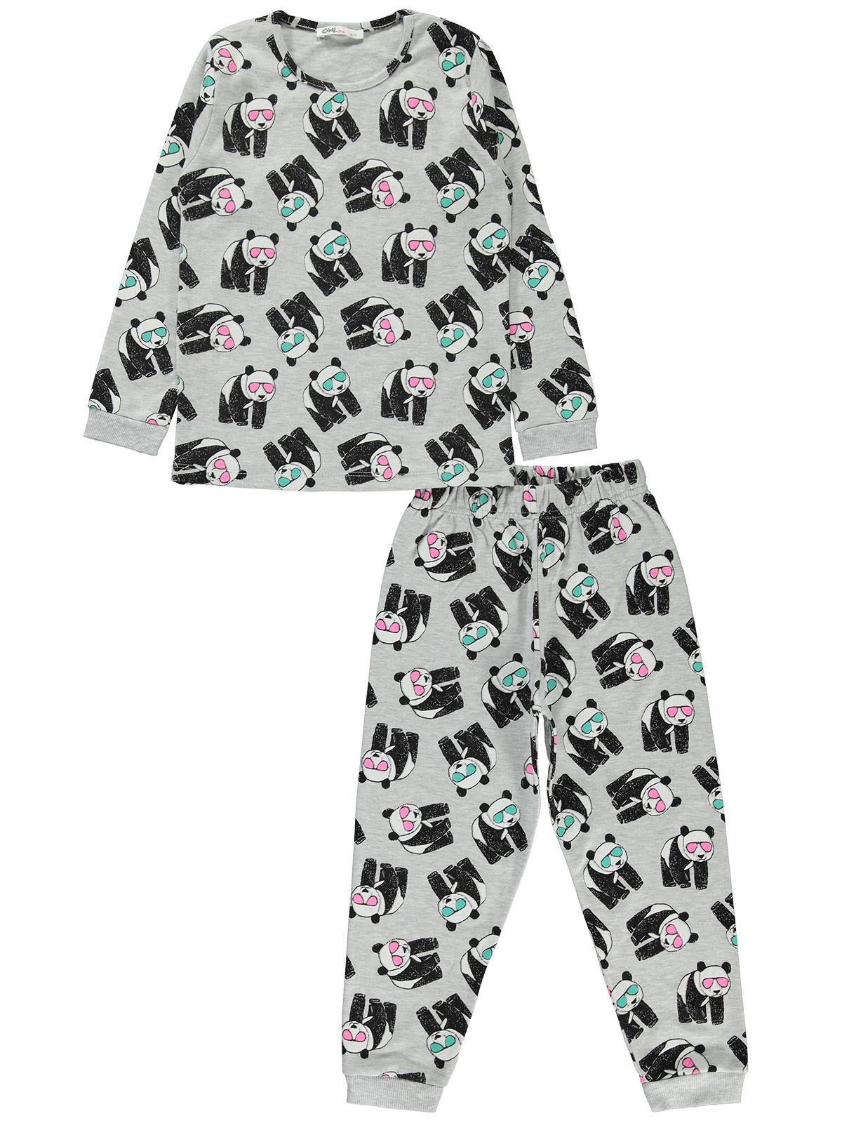 Civil Girls Kız Çocuk Pijama Takımı 10-13 Yaş Gri
