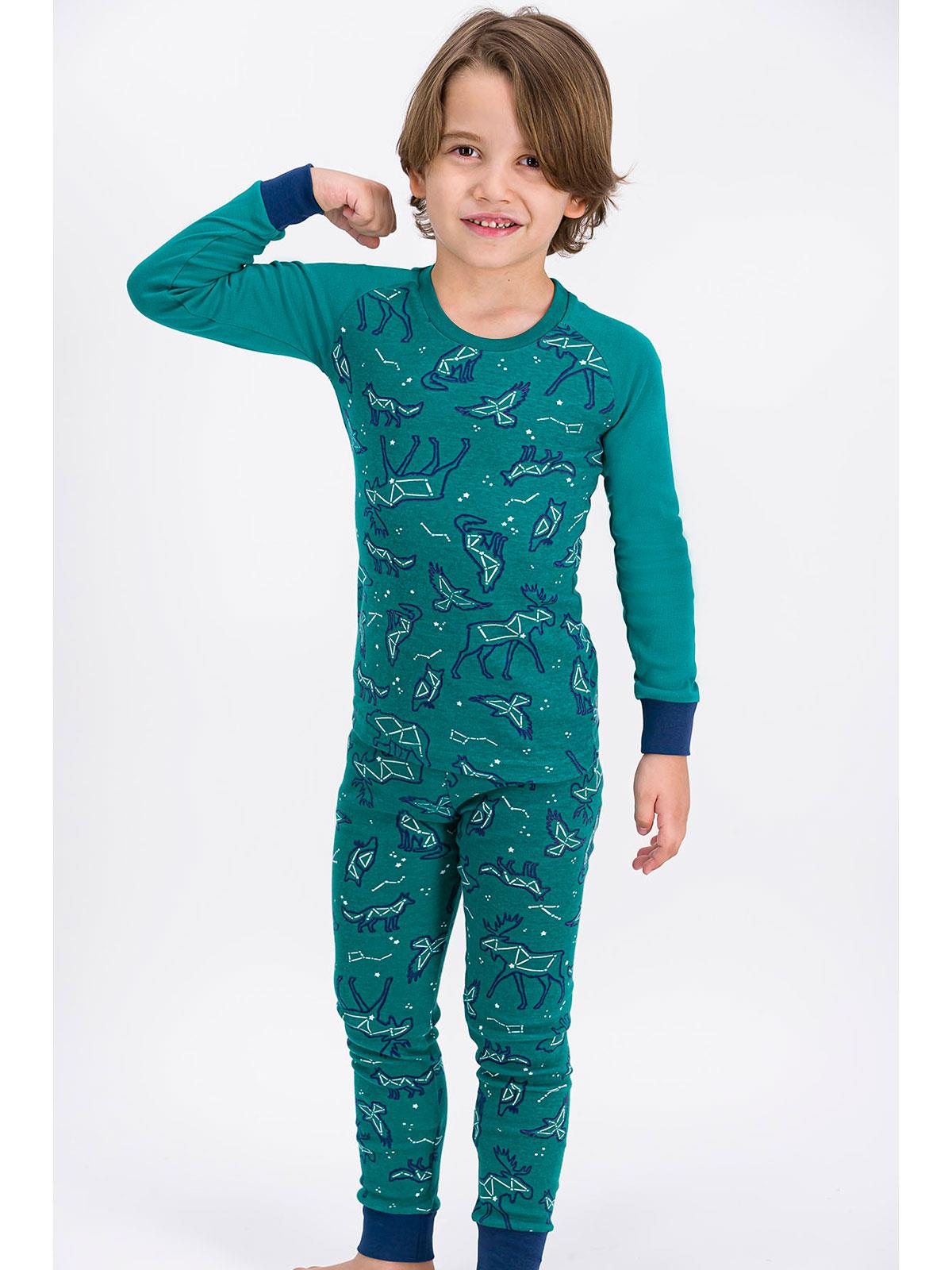 Roly Poly Erkek Çocuk Pijama Takımı 2-7 Yaş Yeşil