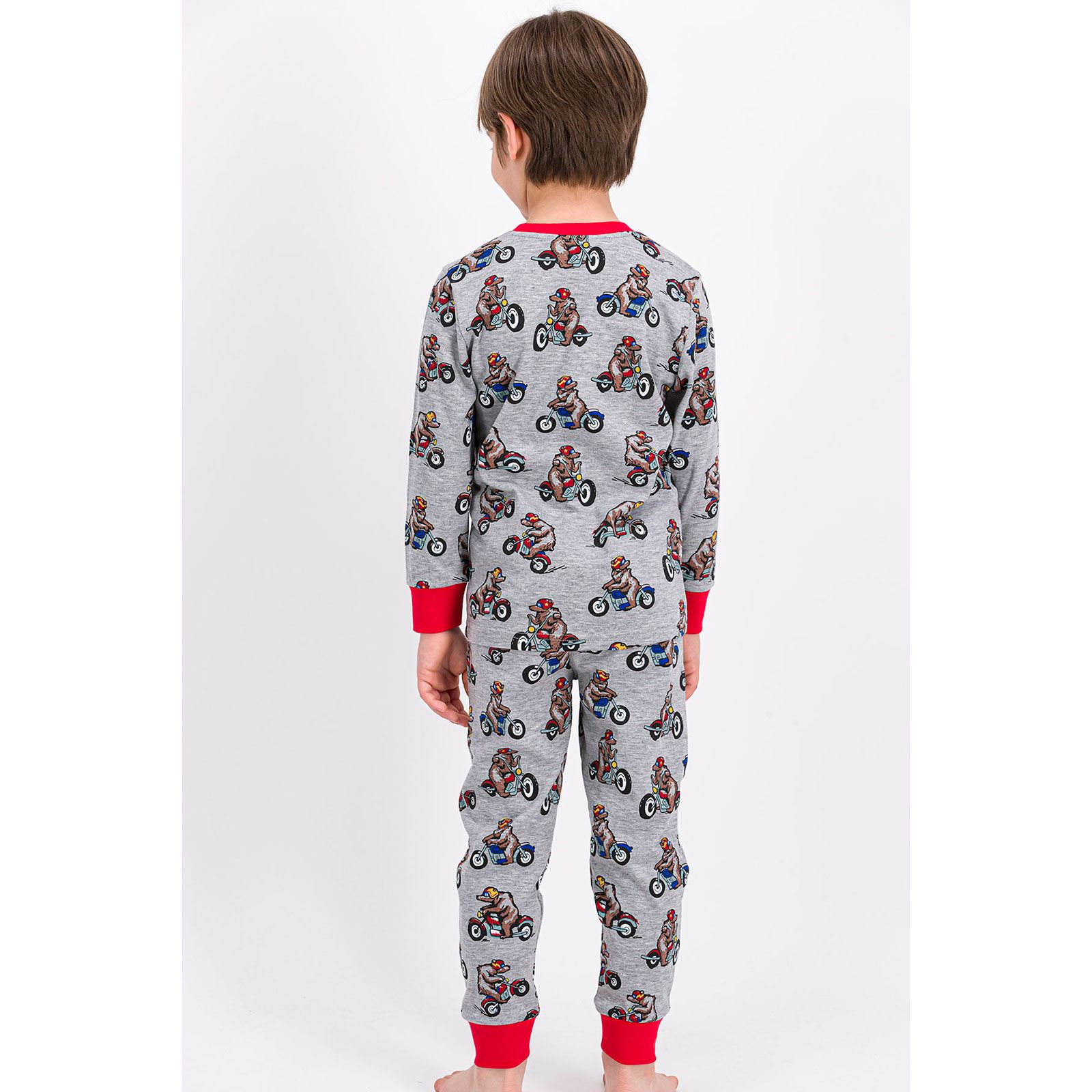 Roly Poly Erkek Çocuk Pijama Takımı 2-7 Yaş Gri