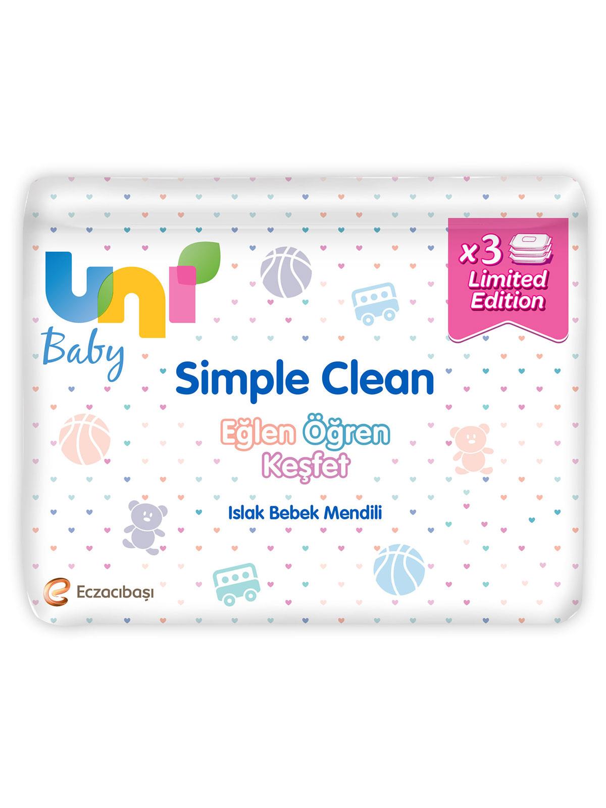 Uni Baby Simple Clean Islak Mendil 3x52 Yaprak