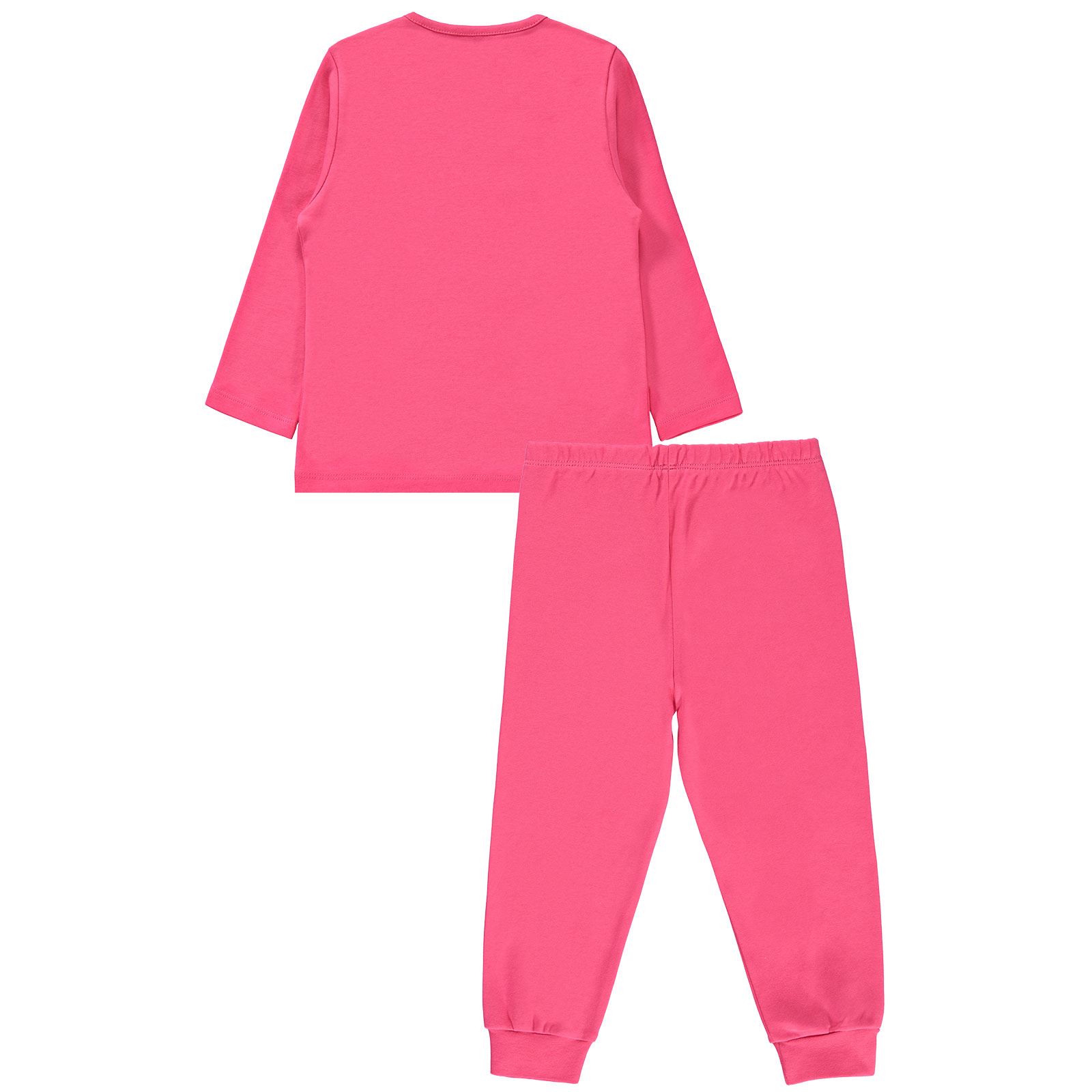 Cvl Kız Çocuk Pijama Takımı 2-5 Yaş Fuşya
