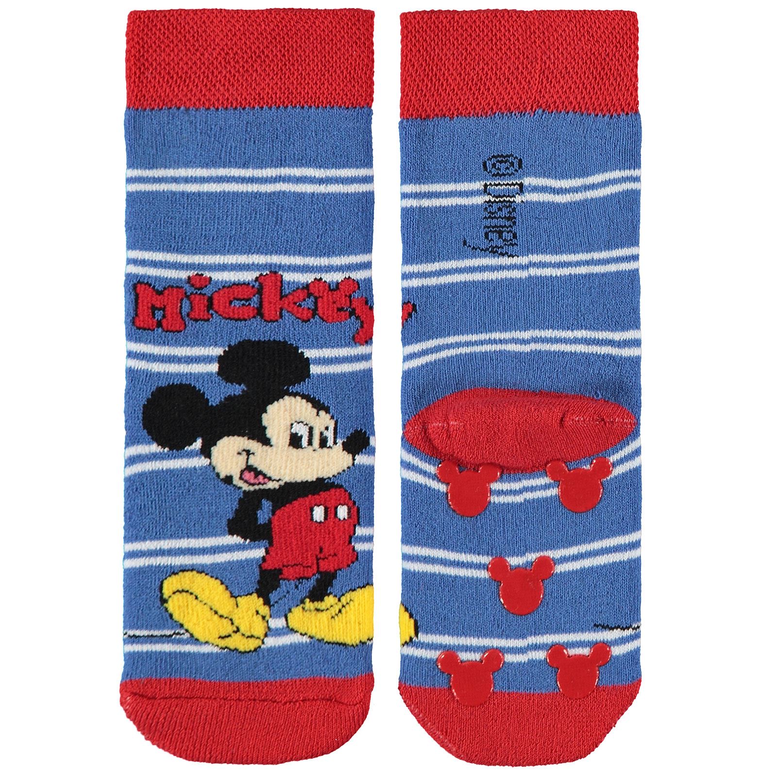 Mickey Mouse Erkek Çocuk Havlu Çorap 3-7 Yaş Turkuaz
