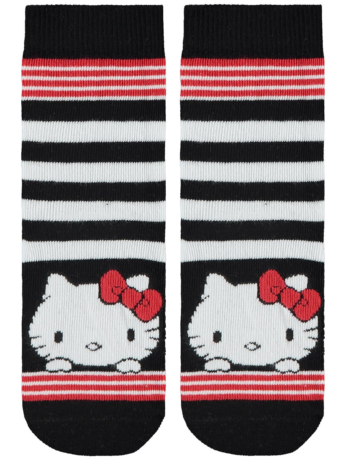 Hello Kitty Kız Çocuk Çorap 3-9 Yaş Siyah