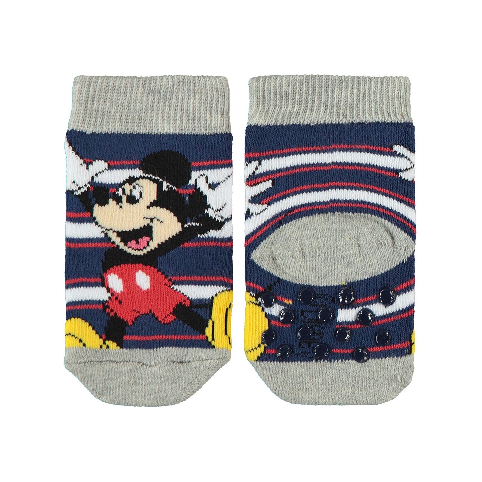 Mickey Mouse Erkek Bebek Havlu Çorap 0-36 Ay İndigo