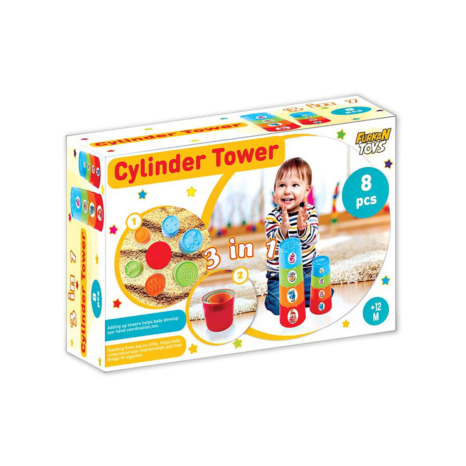 Furkan Toys 3 in 1 Silimdir Kule