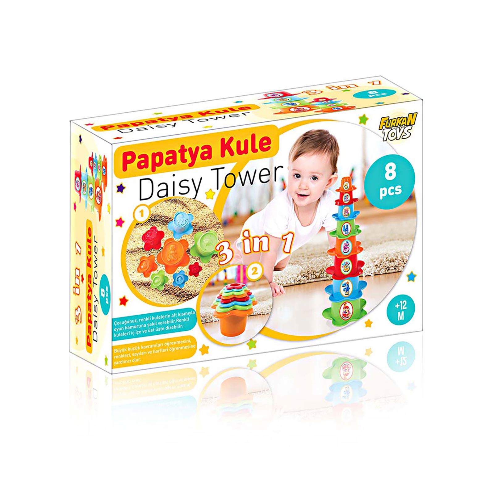 Furkan Toys 3 in 1 Papatya Kule