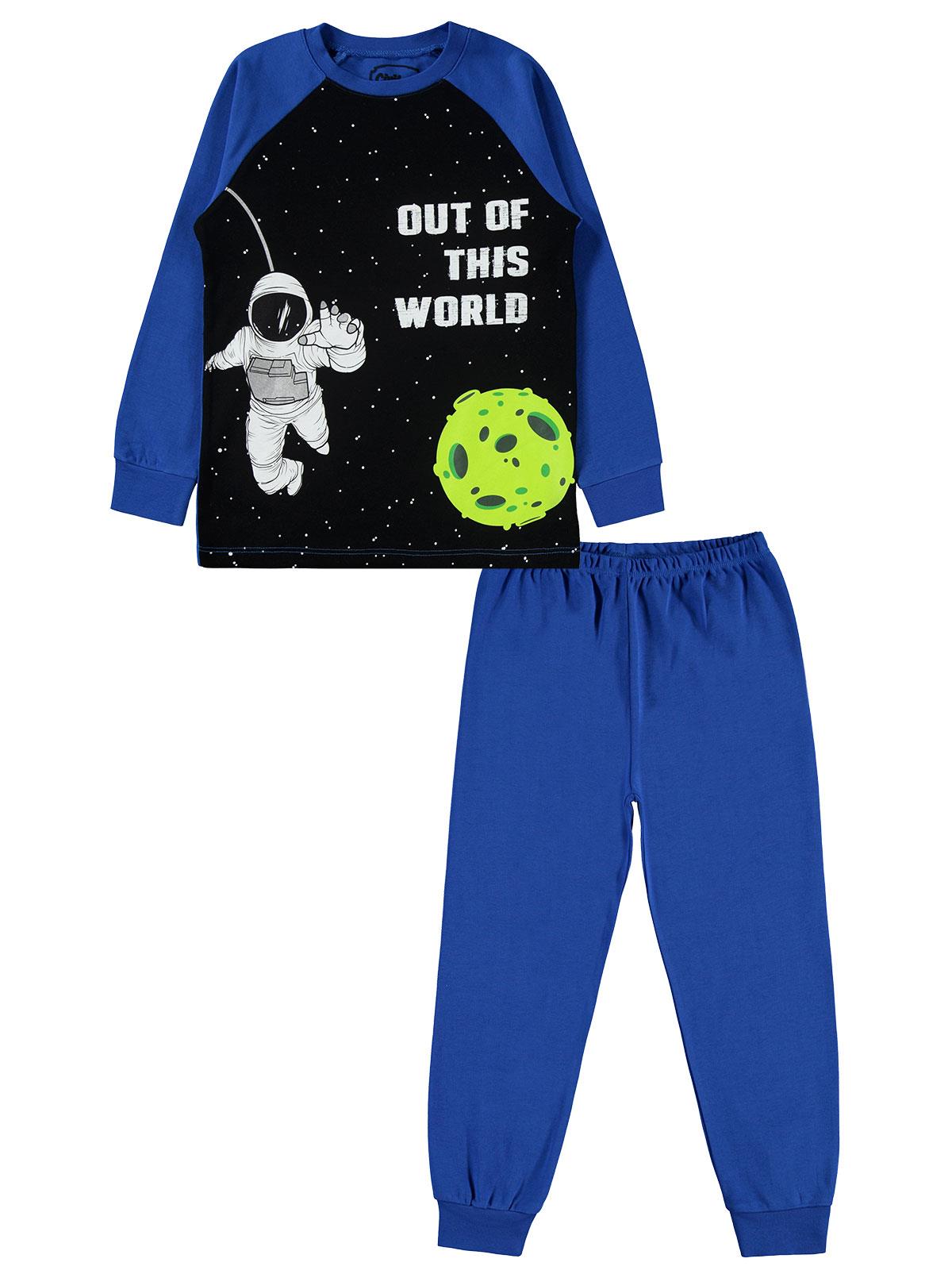 Civil Boys Erkek Çocuk Pijama Takımı 6-9 Yaş Saks Mavisi