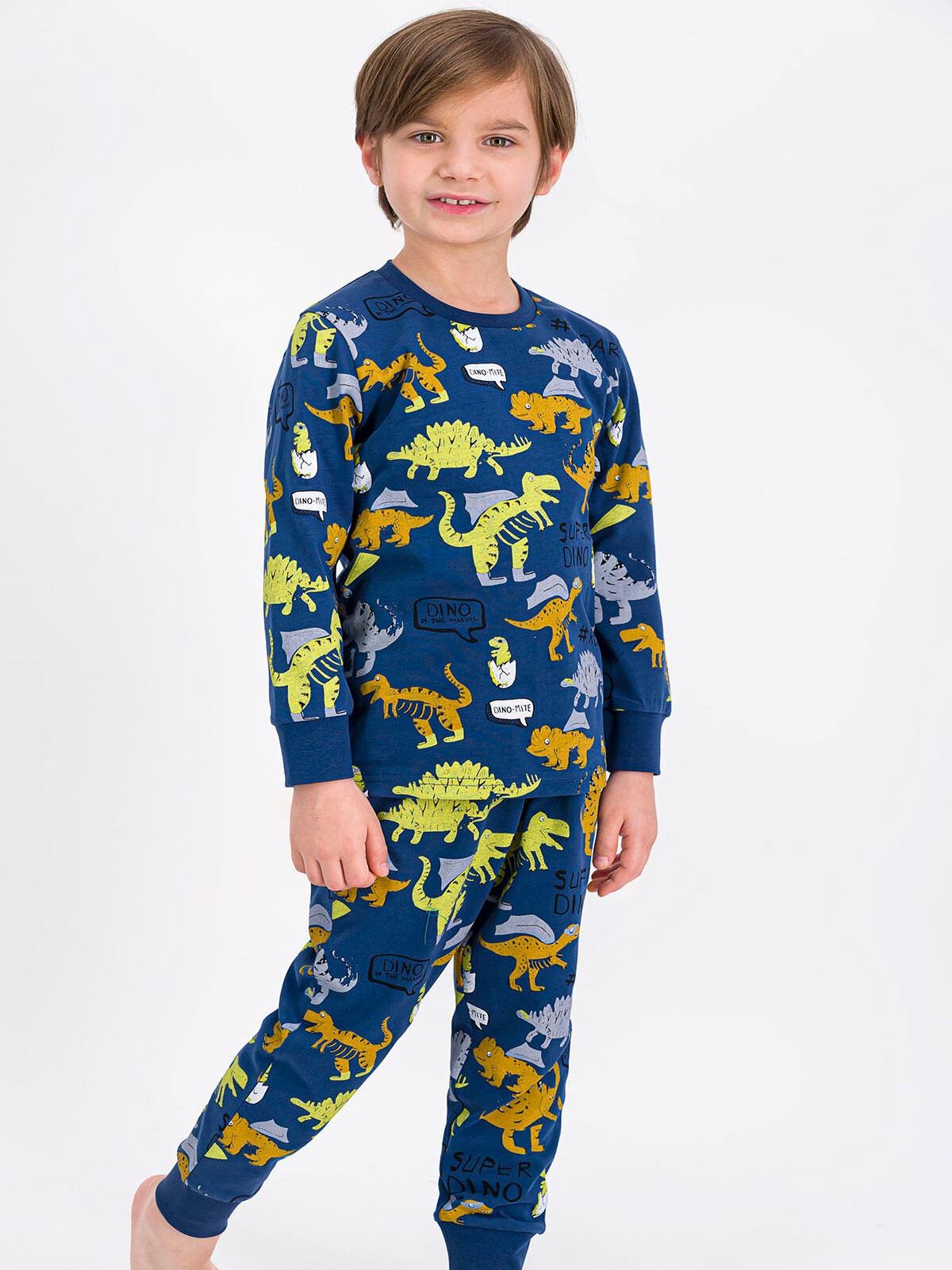 Roly Poly Erkek Çocuk Pijama Takımı 2-8 Yaş İndigo