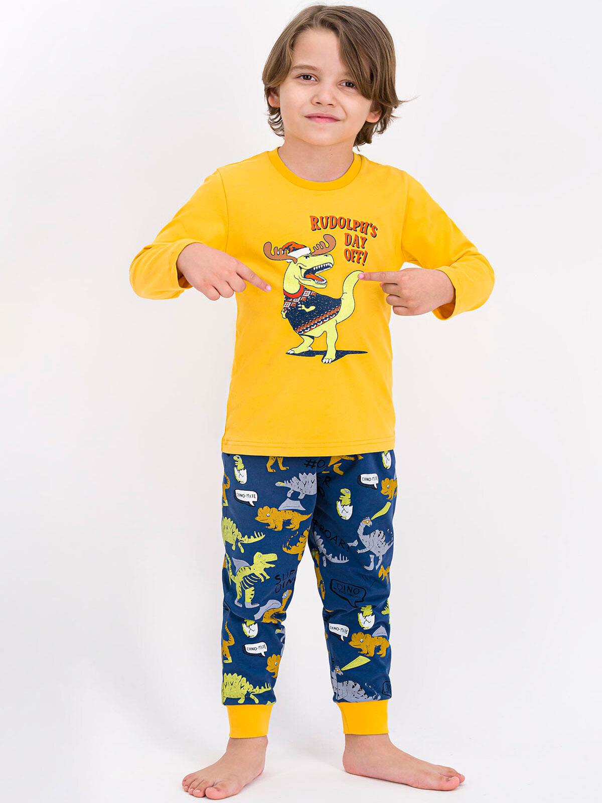 Roly Poly Erkek Çocuk Pijama Takımı 2-8 Yaş Hardal