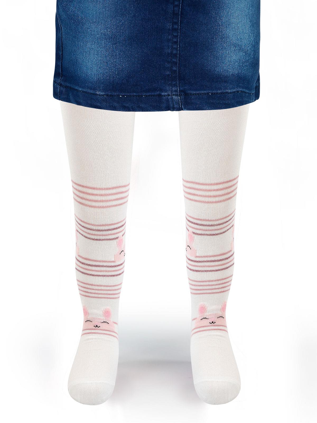Civil Kız Çocuk Külotlu Çorap 3-11 Yaş Ekru