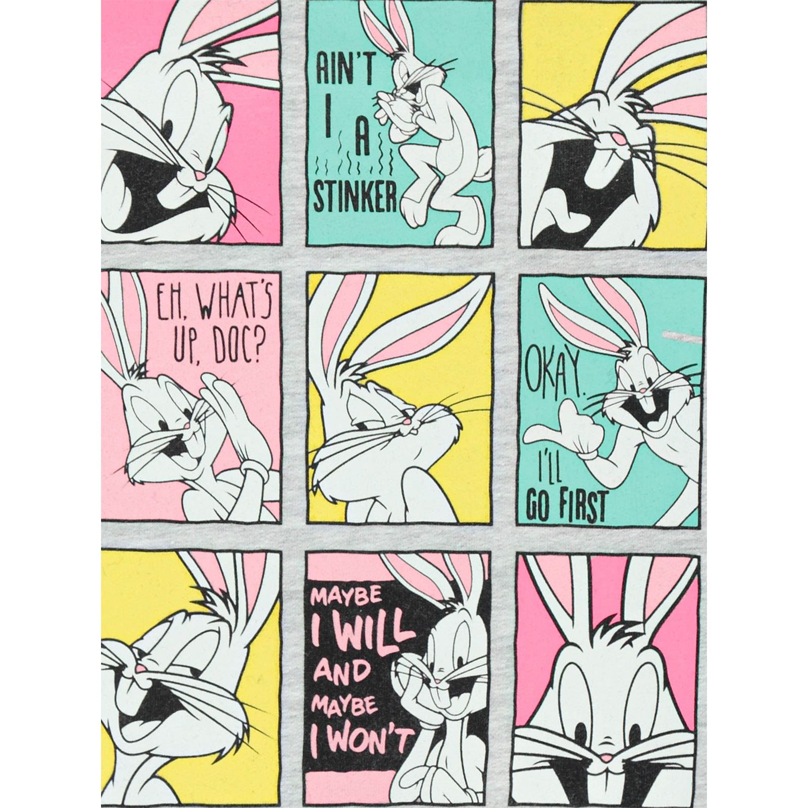Bugs Bunny Kız Çocuk Sweatshirt 2-5 Yaş Gri