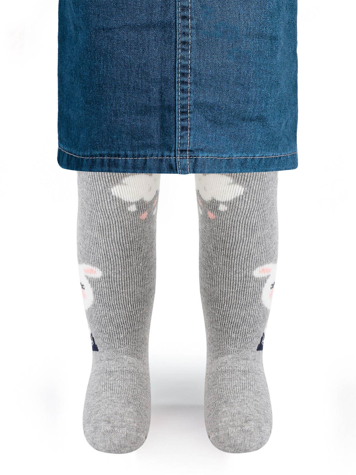Civil Baby Kız Bebek Havlu Külotlu Çorap 0-24 Ay Gri