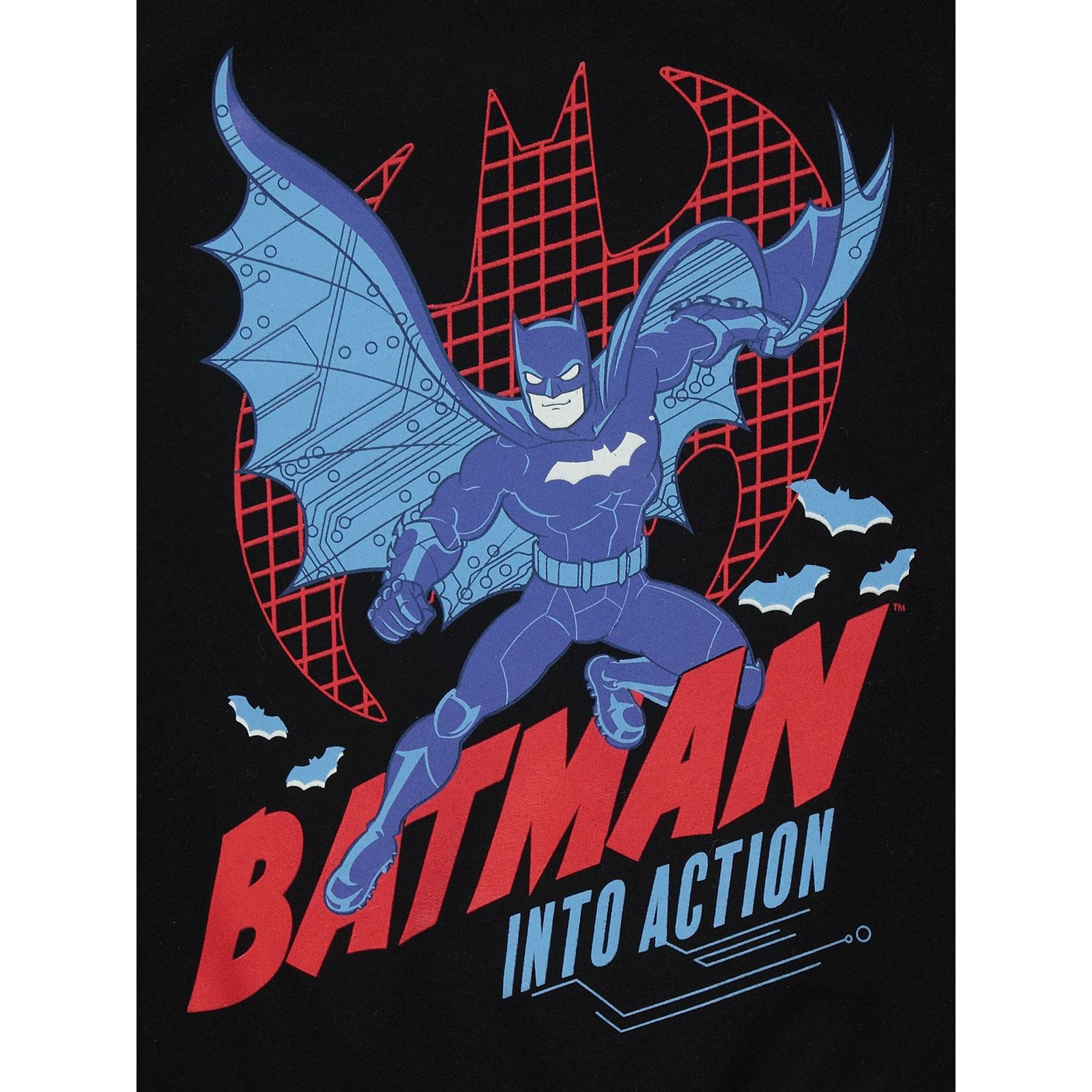 Batman Erkek Çocuk Sweatshirt 6-9 Yaş Siyah