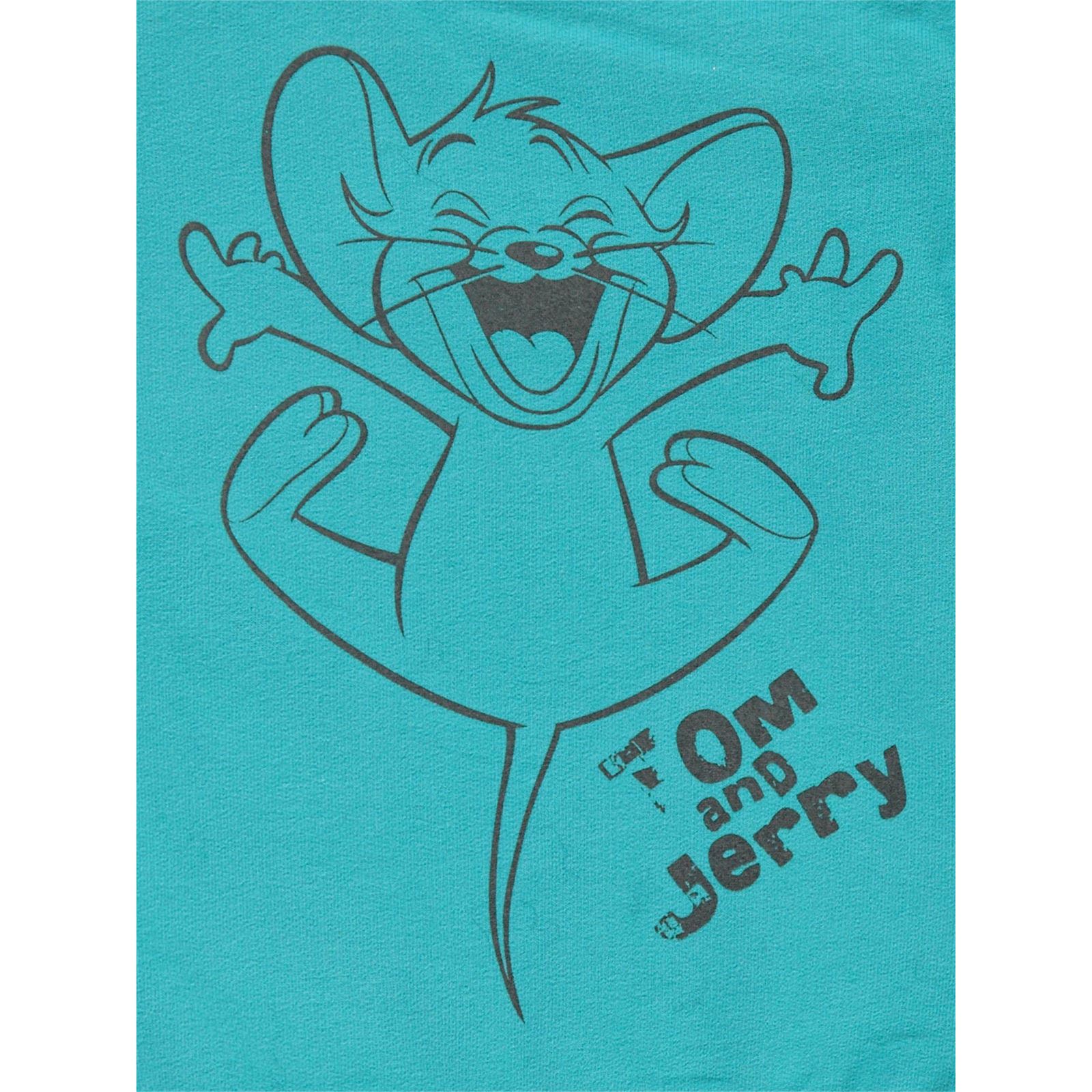 Tom And Jerry Erkek Bebek Sweatshirt 6-18 Ay Koyu Mint