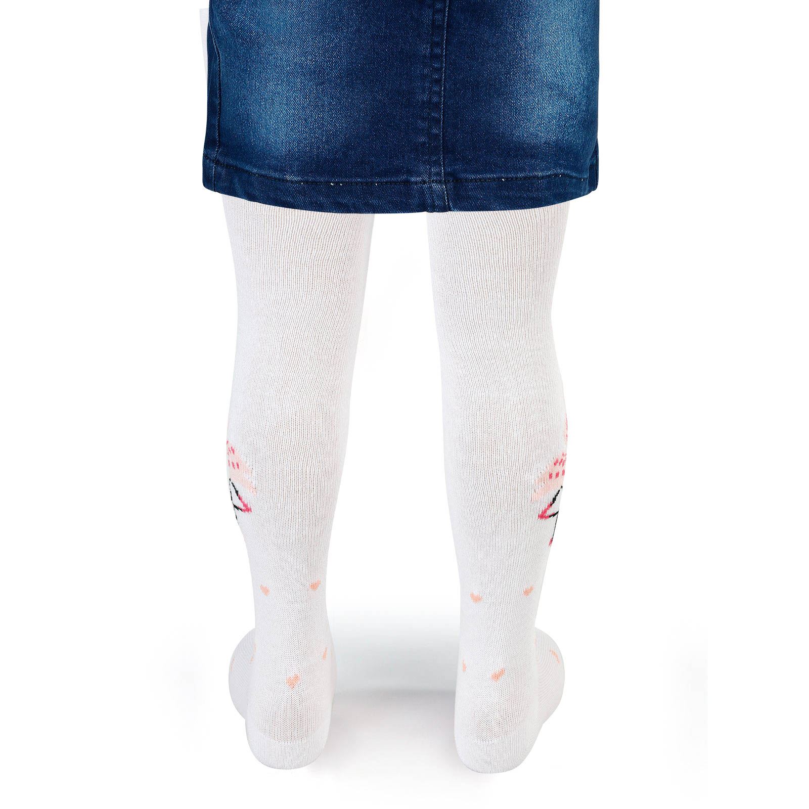 Civil Kız Çocuk Külotlu Çorap 3-11 Yaş Beyaz