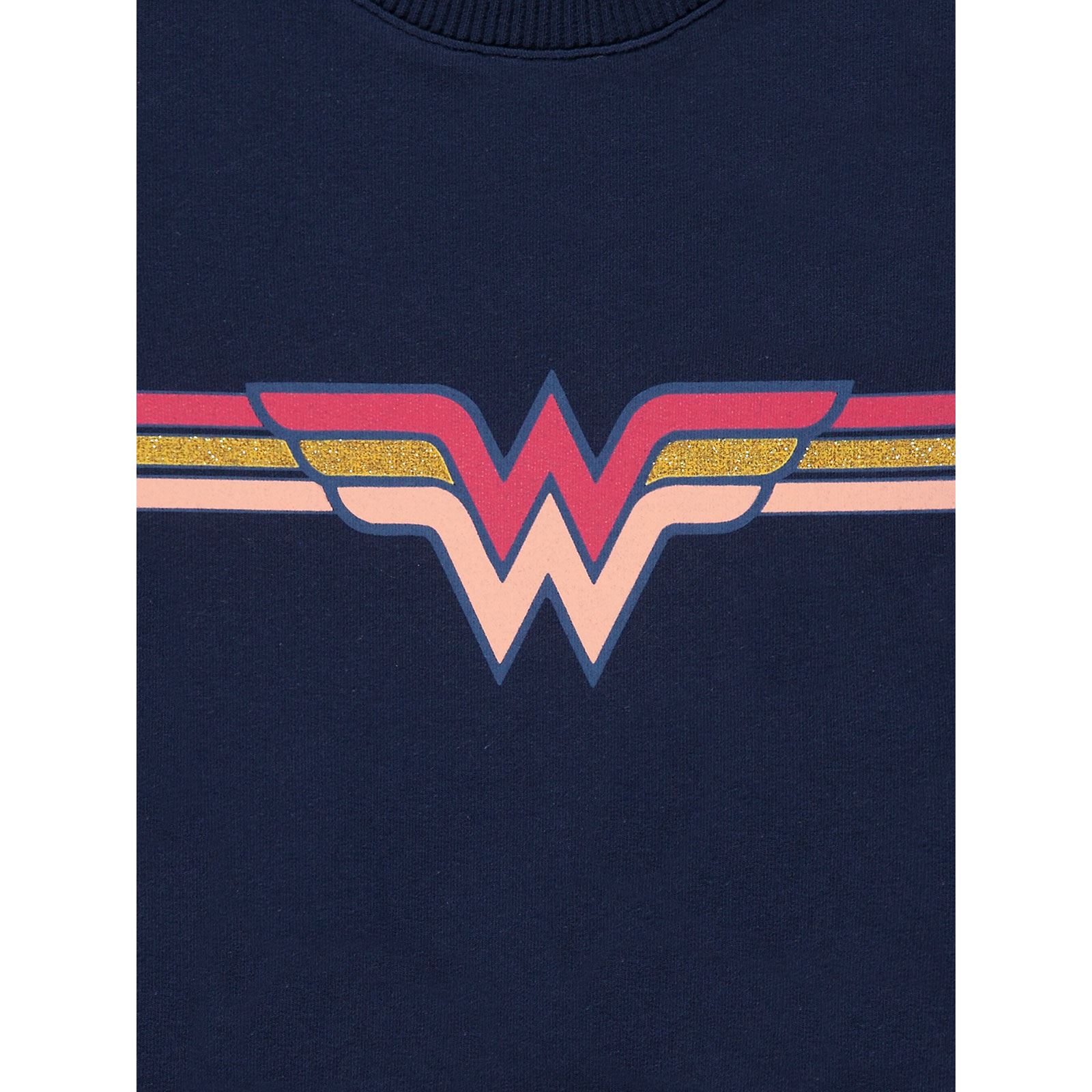 Wonder Woman Kız Bebek Sweatshirt 6-18 Ay Lacivert