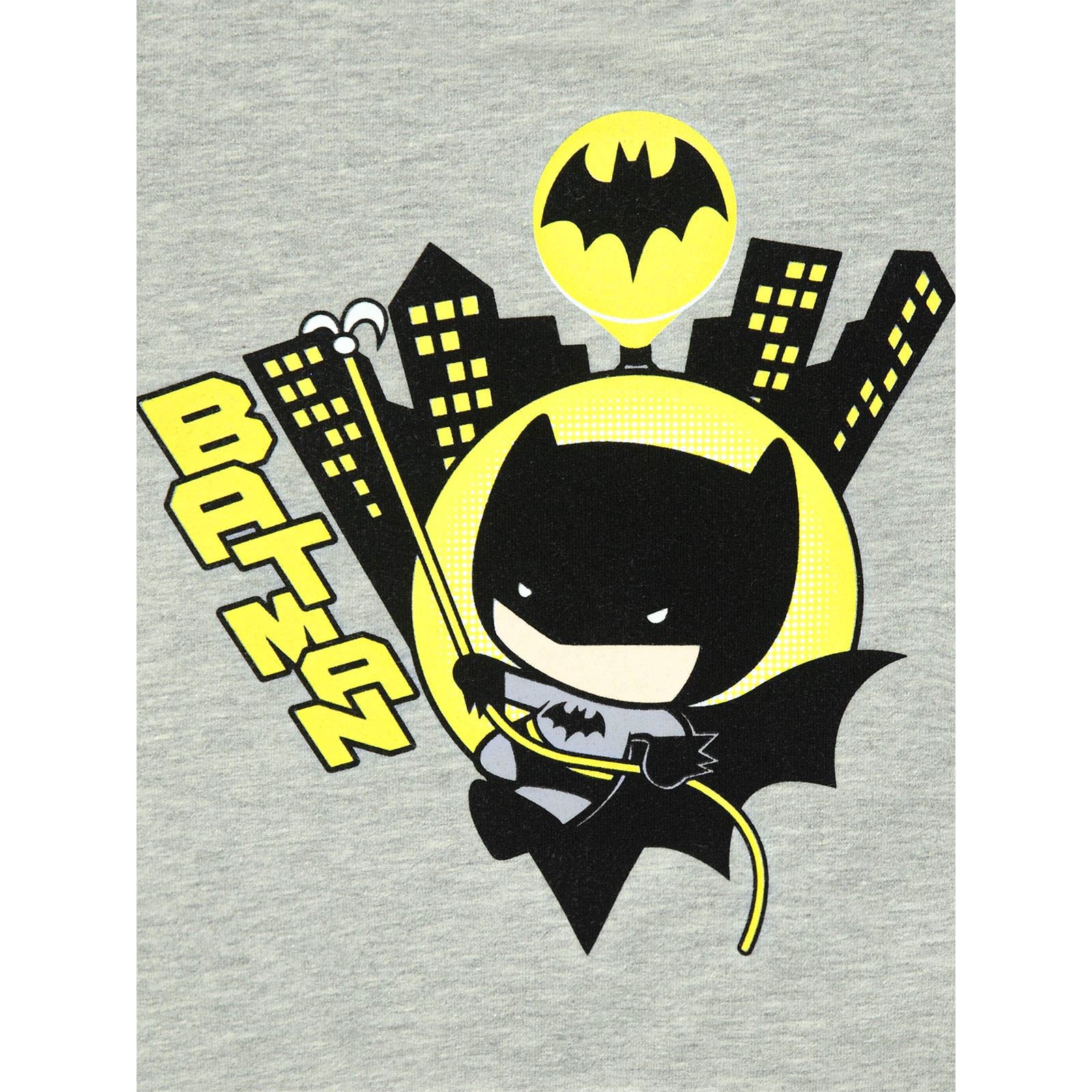 Batman Erkek Bebek Sweatshirt 6-18 Ay Gri