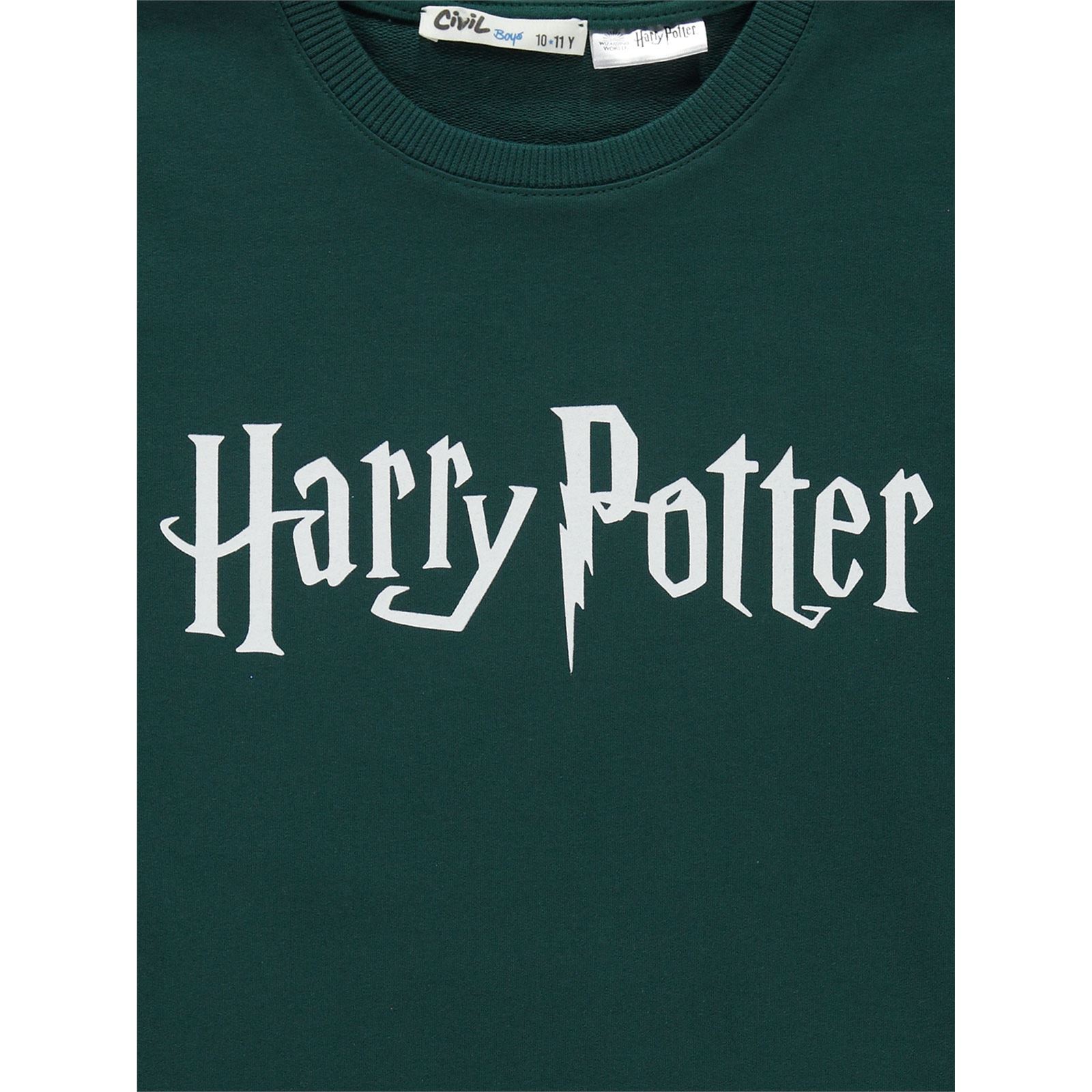 Harry Potter Erkek Çocuk Sweatshirt 10-13 Yaş Yeşil