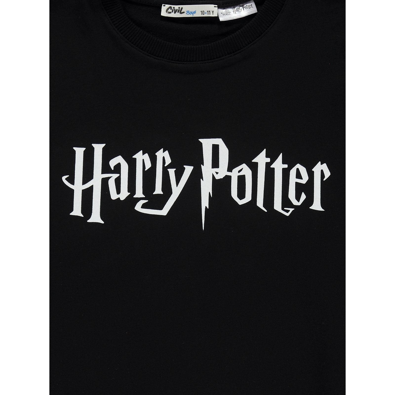 Harry Potter Erkek Çocuk Sweatshirt 10-13 Yaş Siyah