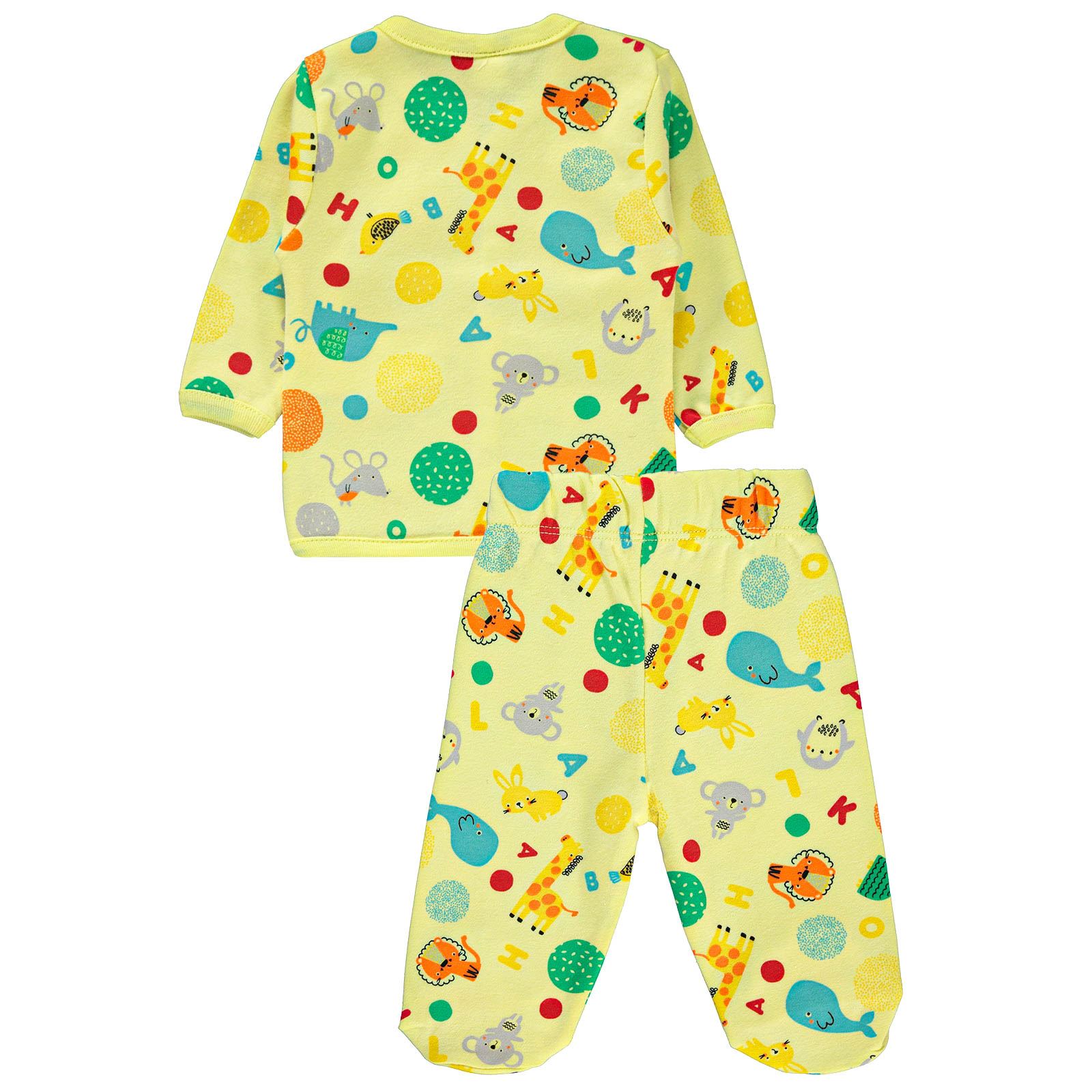 Civil Baby Erkek Bebek Pijama Takımı 0-3 Ay Sarı