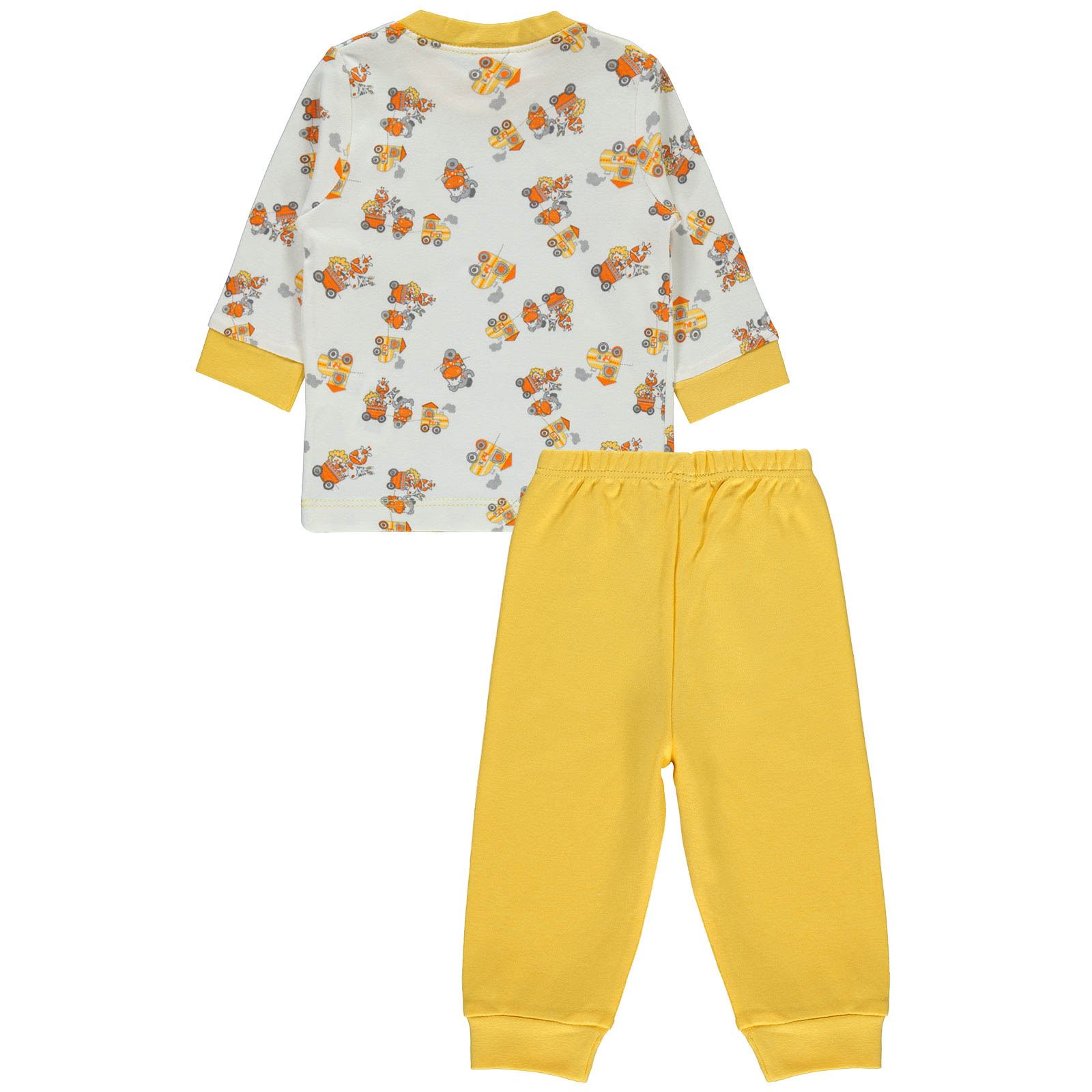 Civil Baby Erkek Bebek Pijama Takımı 3-12 AySarı