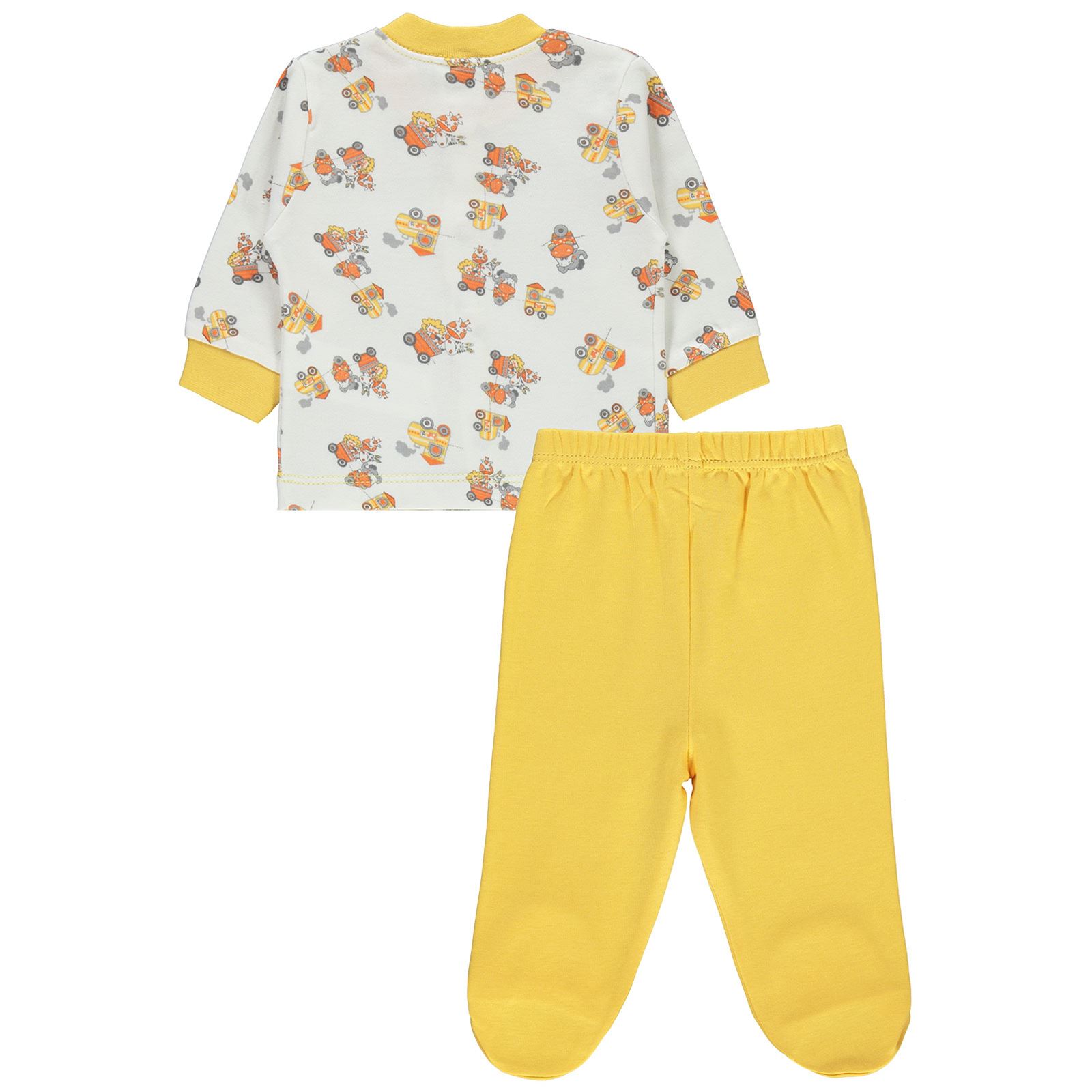 Civil Baby Erkek Bebek Pijama Takımı 0-6 AySarı