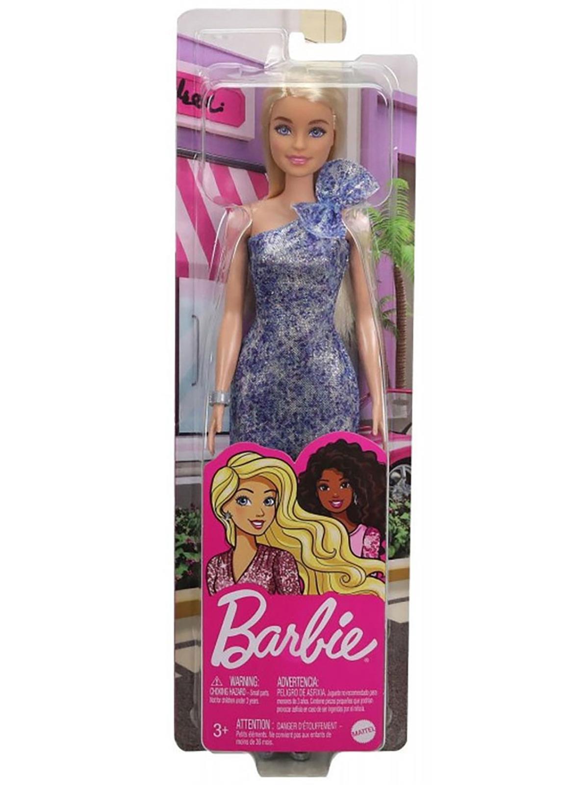 Barbie Şık Kıyafetli Bebekler  - Mavi Elbiseli 3+ Yaş