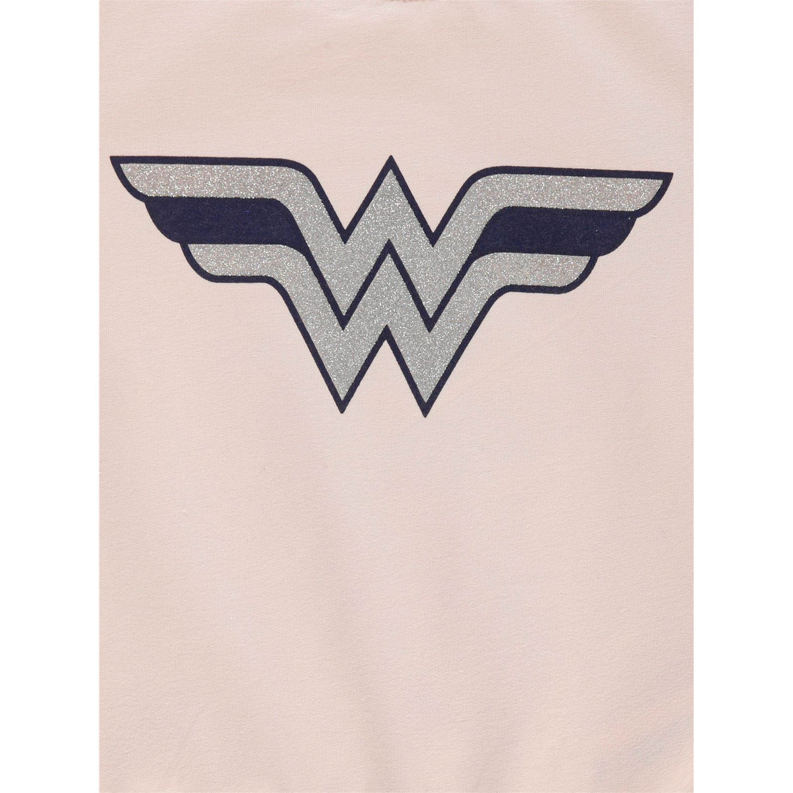 Wonder Woman Kız Çocuk Sweatshirt 2-5 Yaş Somon