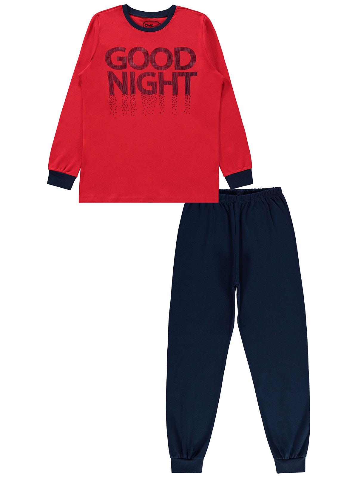 Civil Boys Erkek Çocuk Pijama Takımı 10-13 Yaş Kırmızı