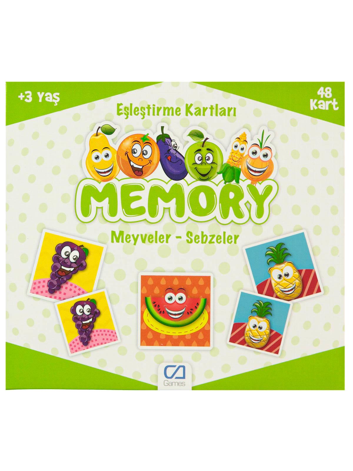 CA Oyuncak Memory Meyveler-Sebzeler Puzzle