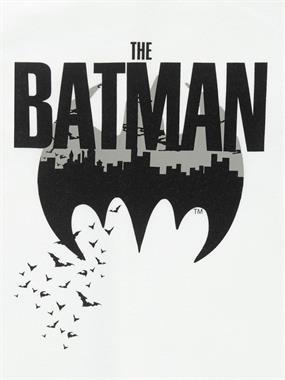 Batman Erkek Çocuk Sweatshirt 6-9 Yaş Beyaz
