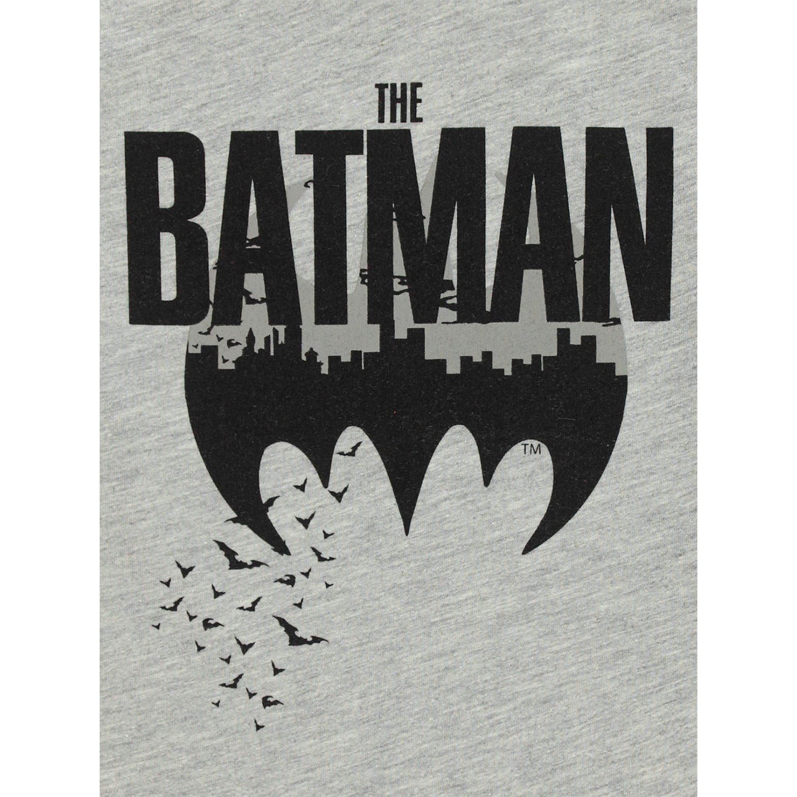 Batman Erkek Çocuk Sweatshirt 2-5 Yaş Gri