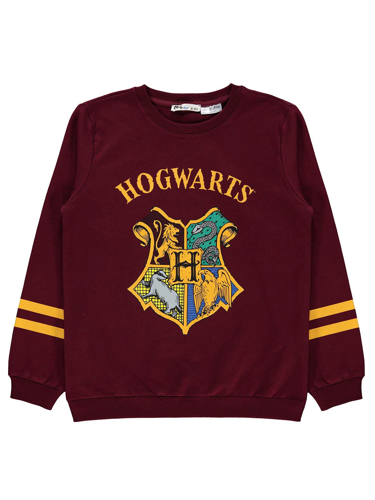 Harry Potter Erkek Çocuk Sweatshirt 10-13 Yaş Bordo