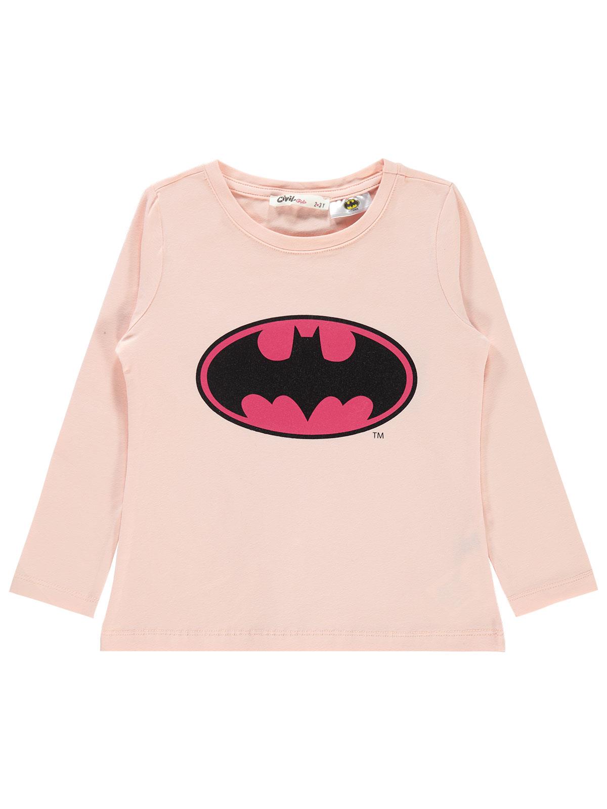 Batman Kız Çocuk Sweatshirt 2-5 Yaş Somon