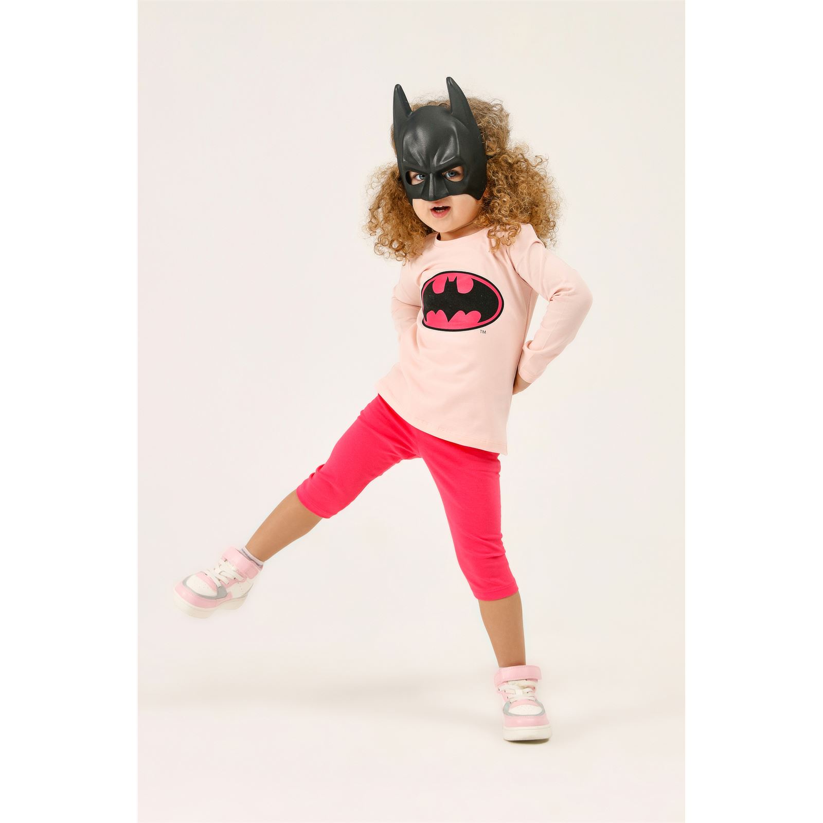 Batman Kız Çocuk Sweatshirt 2-5 Yaş Somon