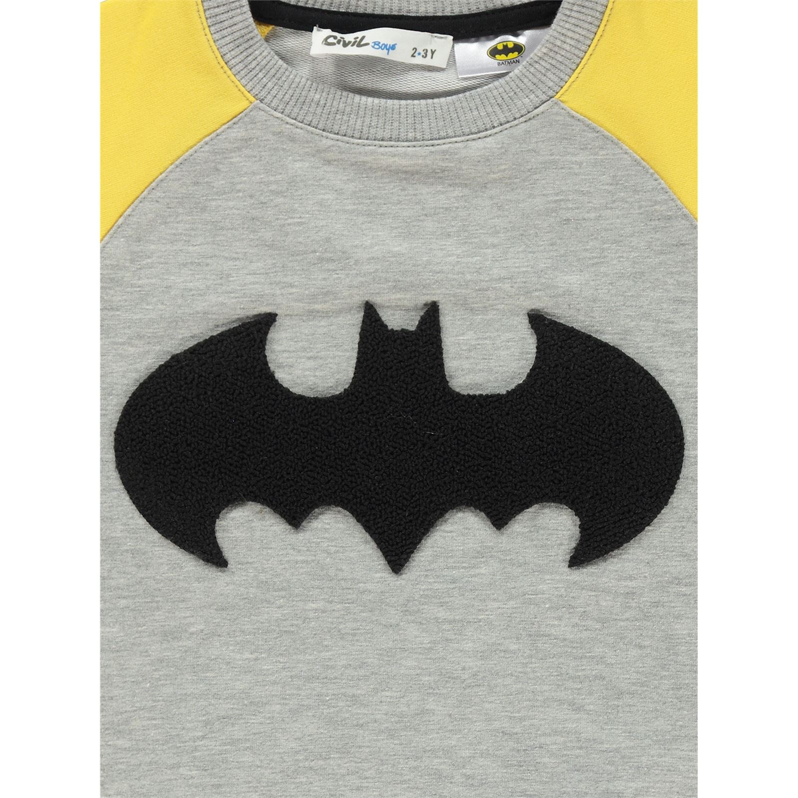 Batman Erkek Çocuk Sweatshirt 2-5 Yaş Hardal