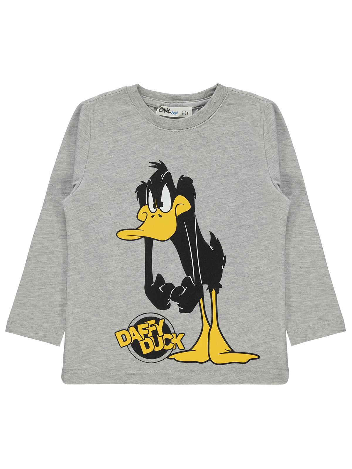 Daffy Duck Erkek Çocuk Sweatshirt 2-5 Yaş Gri