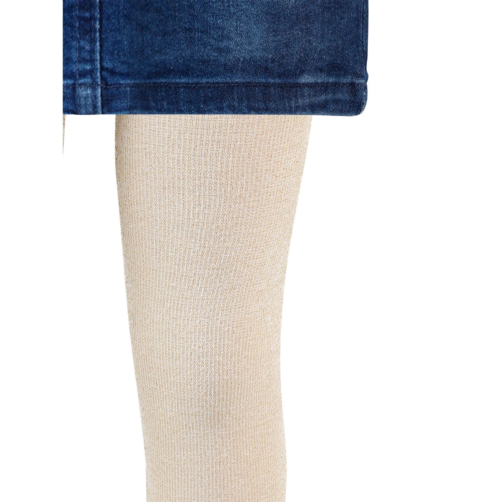 Artı Kız Çocuk Taçlı Külotlu Çorap 1-9 Yaş Bej