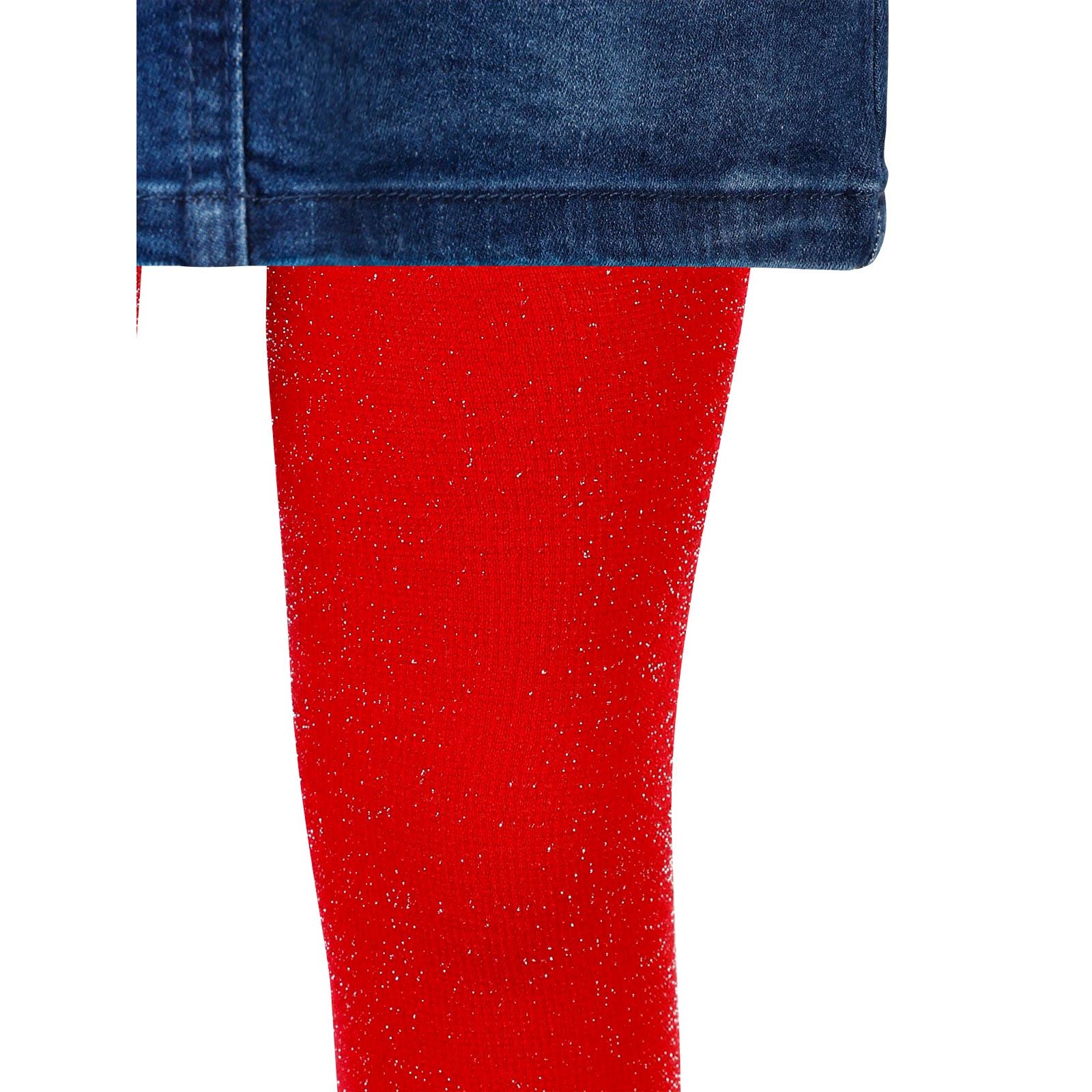 Artı Kız Çocuk Taçlı Külotlu Çorap 1-9 Yaş Kırmızı