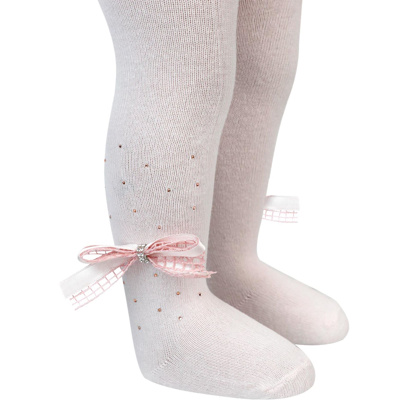 Artı Kız Bebek Aksesuarlı Külotlu Çorap 0-12 Ay Pembe