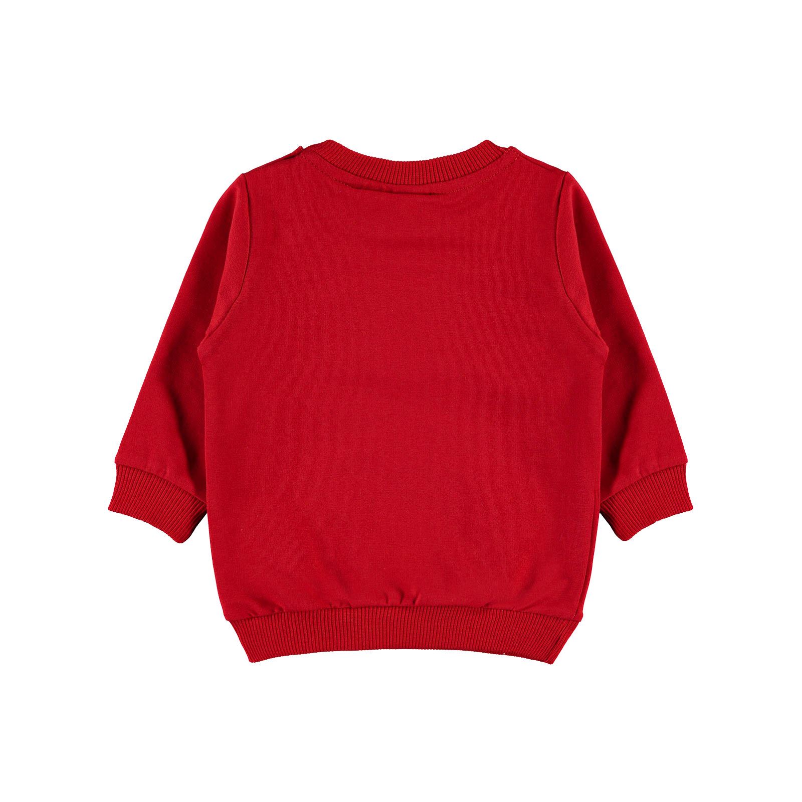 Superman Erkek Bebek Sweatshirt 6-18 Ay Kırmızı