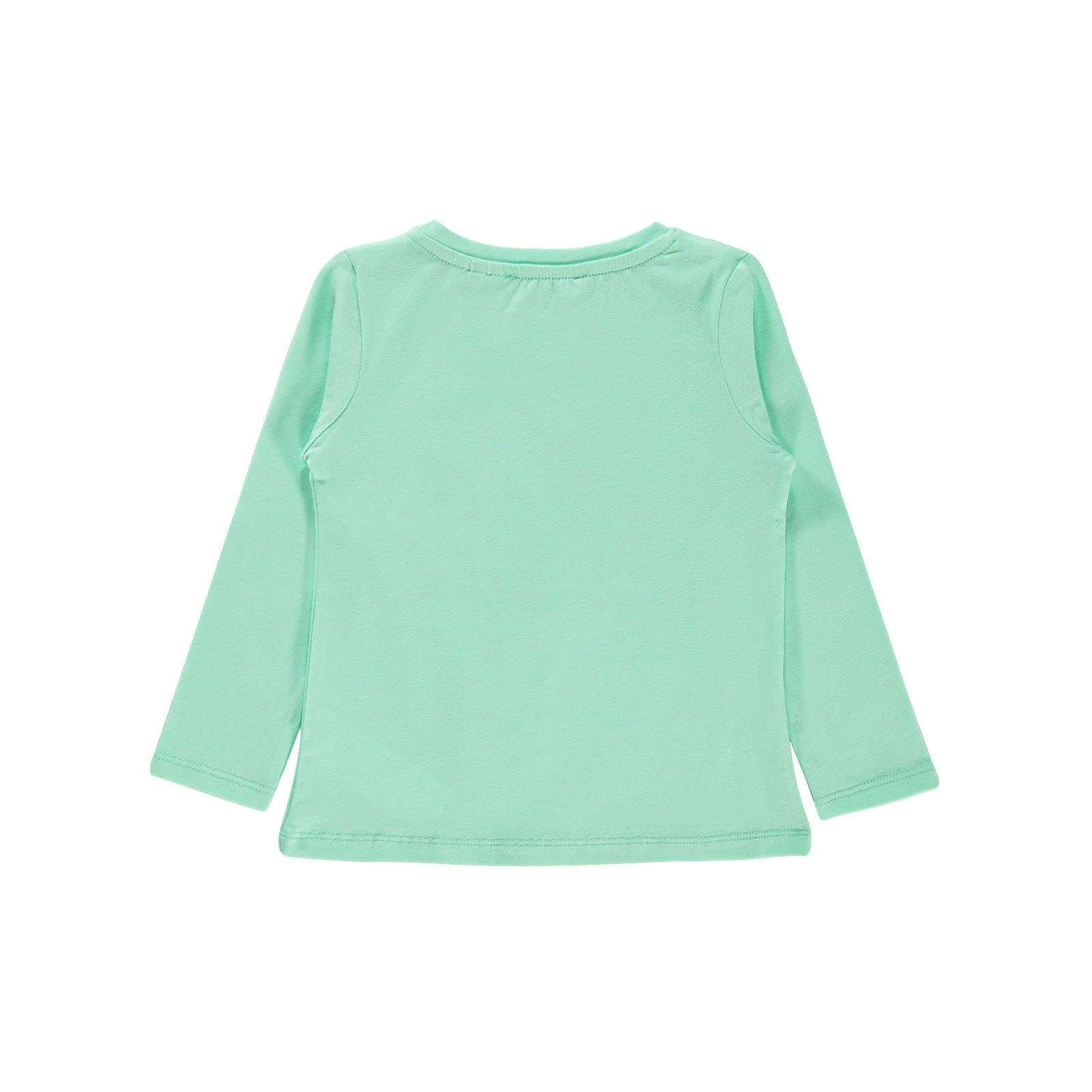 Power Puff Girls Kız Çocuk Sweatshirt 2-5 Yaş Mint Yeşili