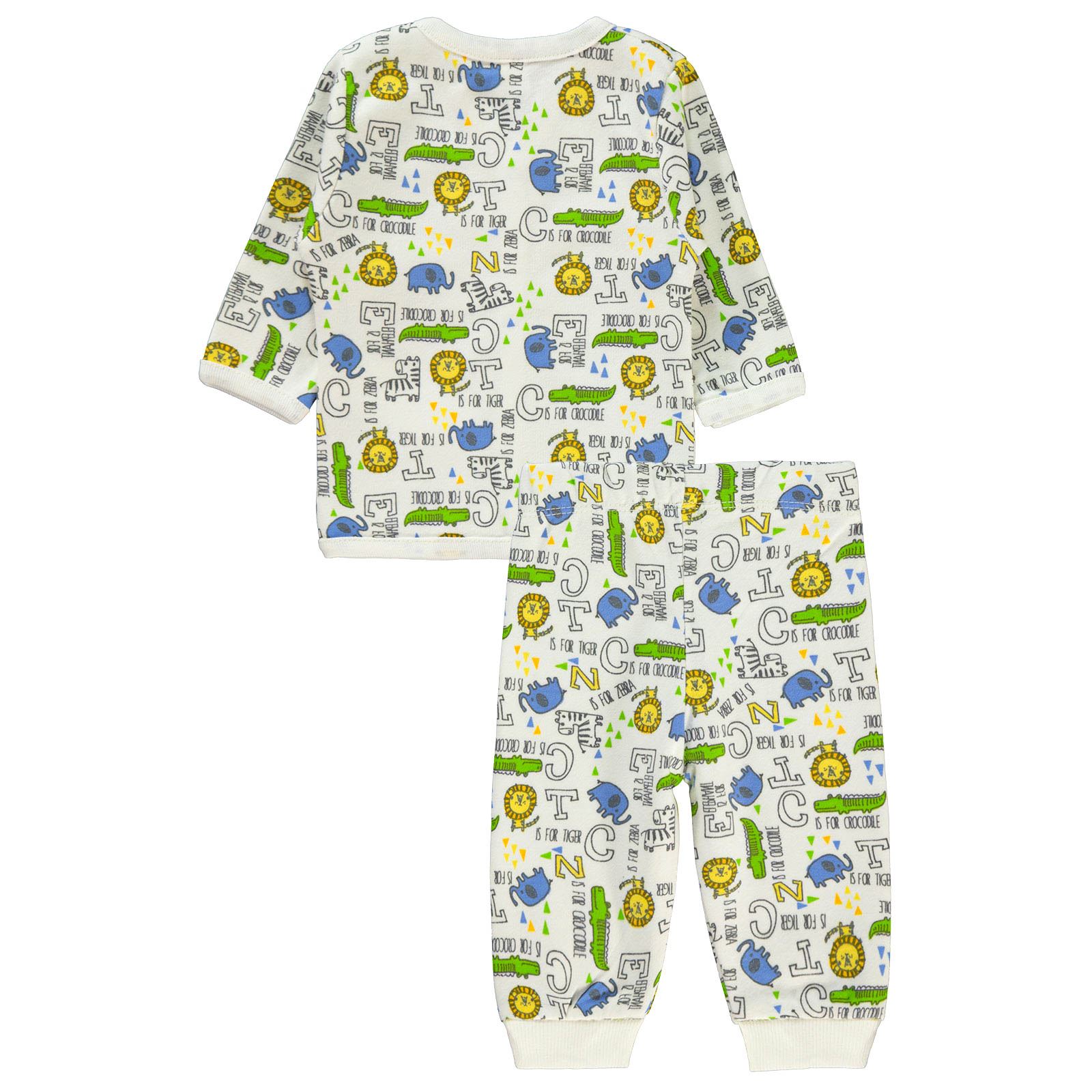 Civil Baby Erkek Bebek Pijama Takım 0-9 Ay Ekru