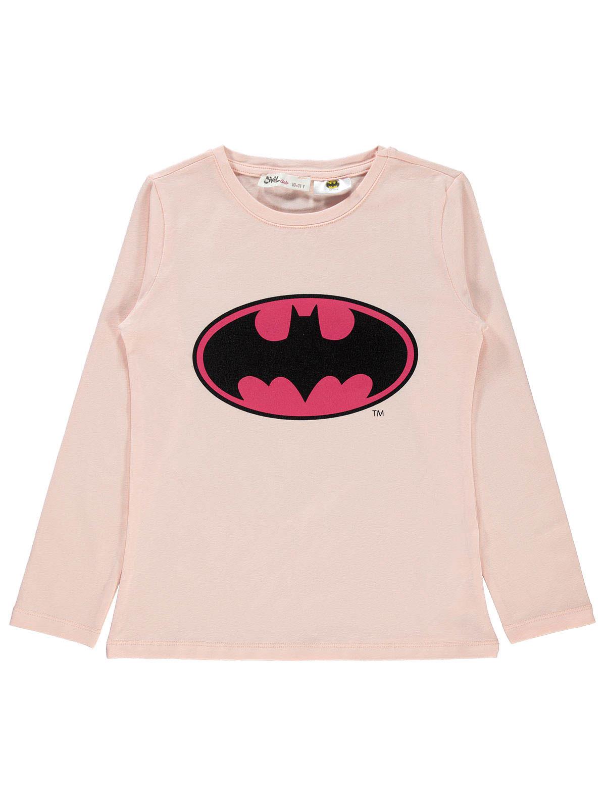 Batman Kız Çocuk Sweatshirt 10-13 Yaş Somon