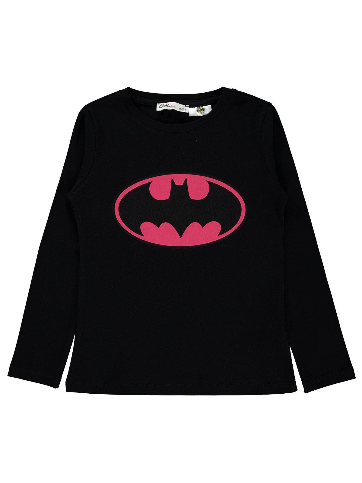 Batman Kız Çocuk Sweatshirt 10-13 Yaş Siyah