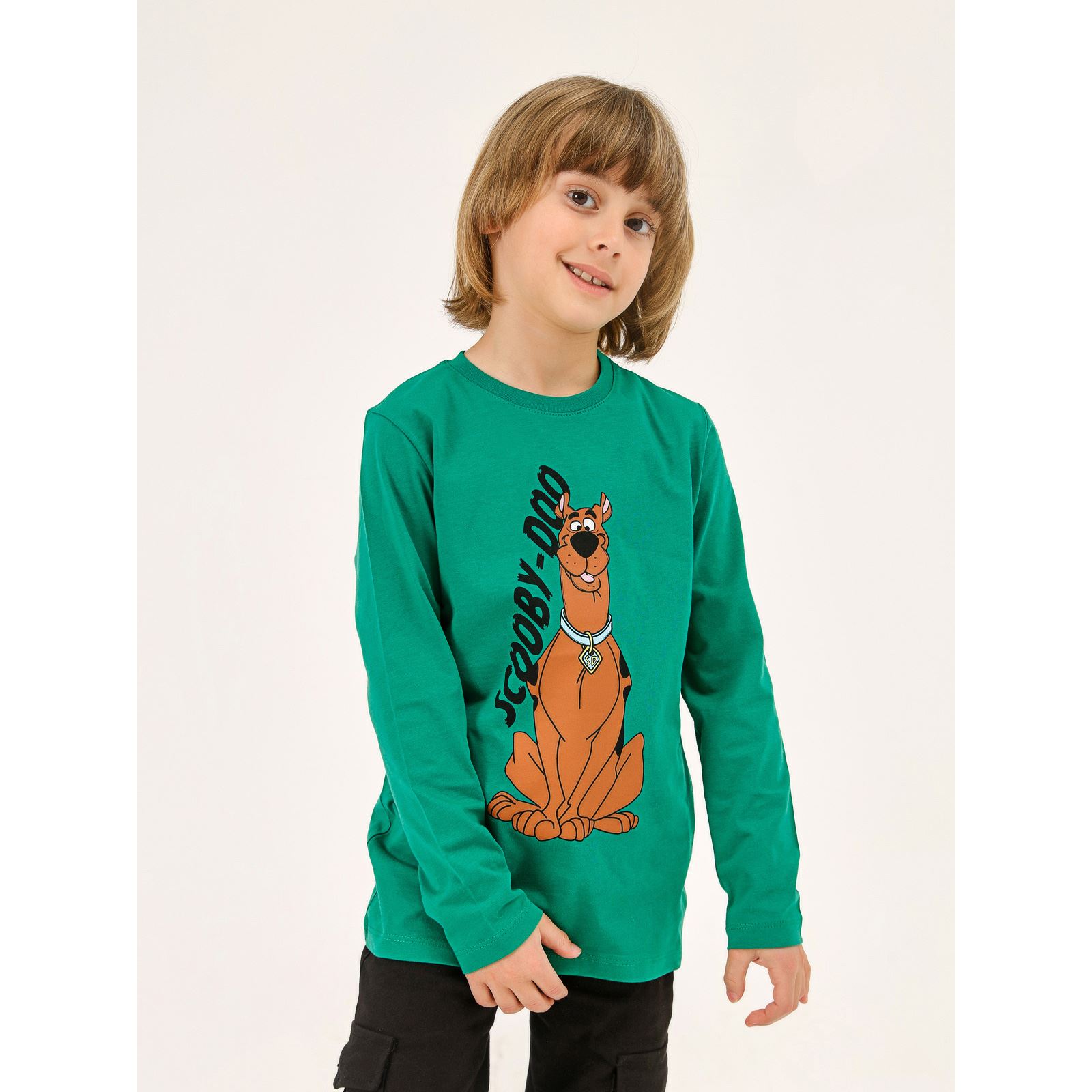 Scooby-Doo Erkek Çocuk Sweatshirt 6-9 Yaş Yeşil