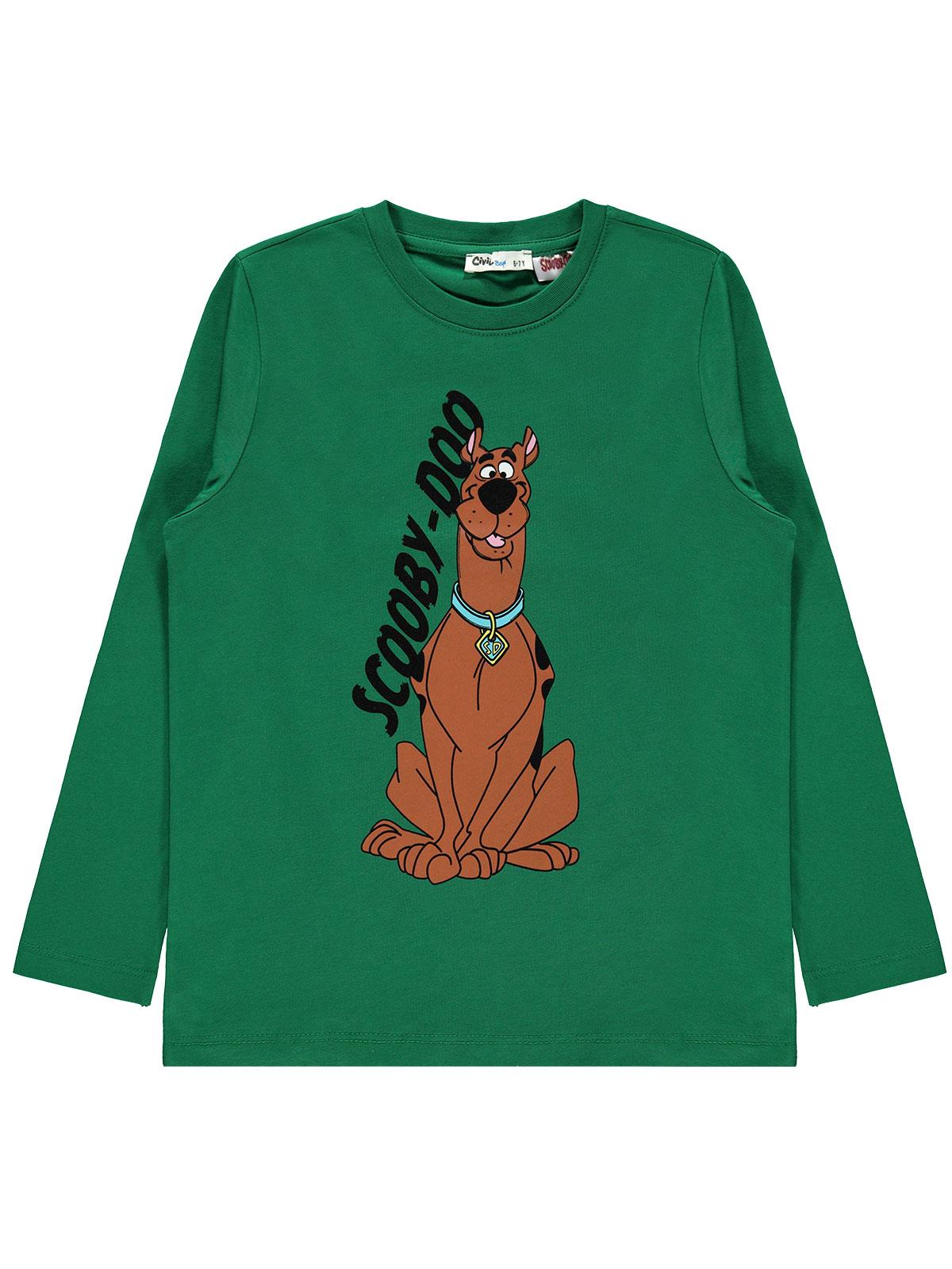 Scooby-Doo Erkek Çocuk Sweatshirt 6-9 Yaş Yeşil