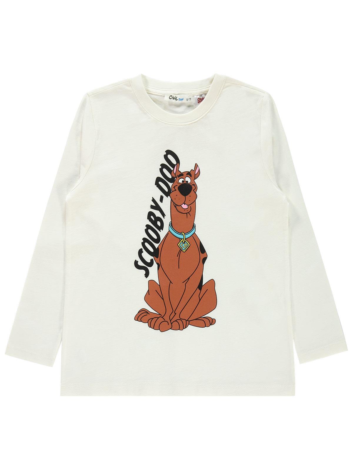 Scooby-Doo Erkek Çocuk Sweatshirt 6-9 Yaş Ekru