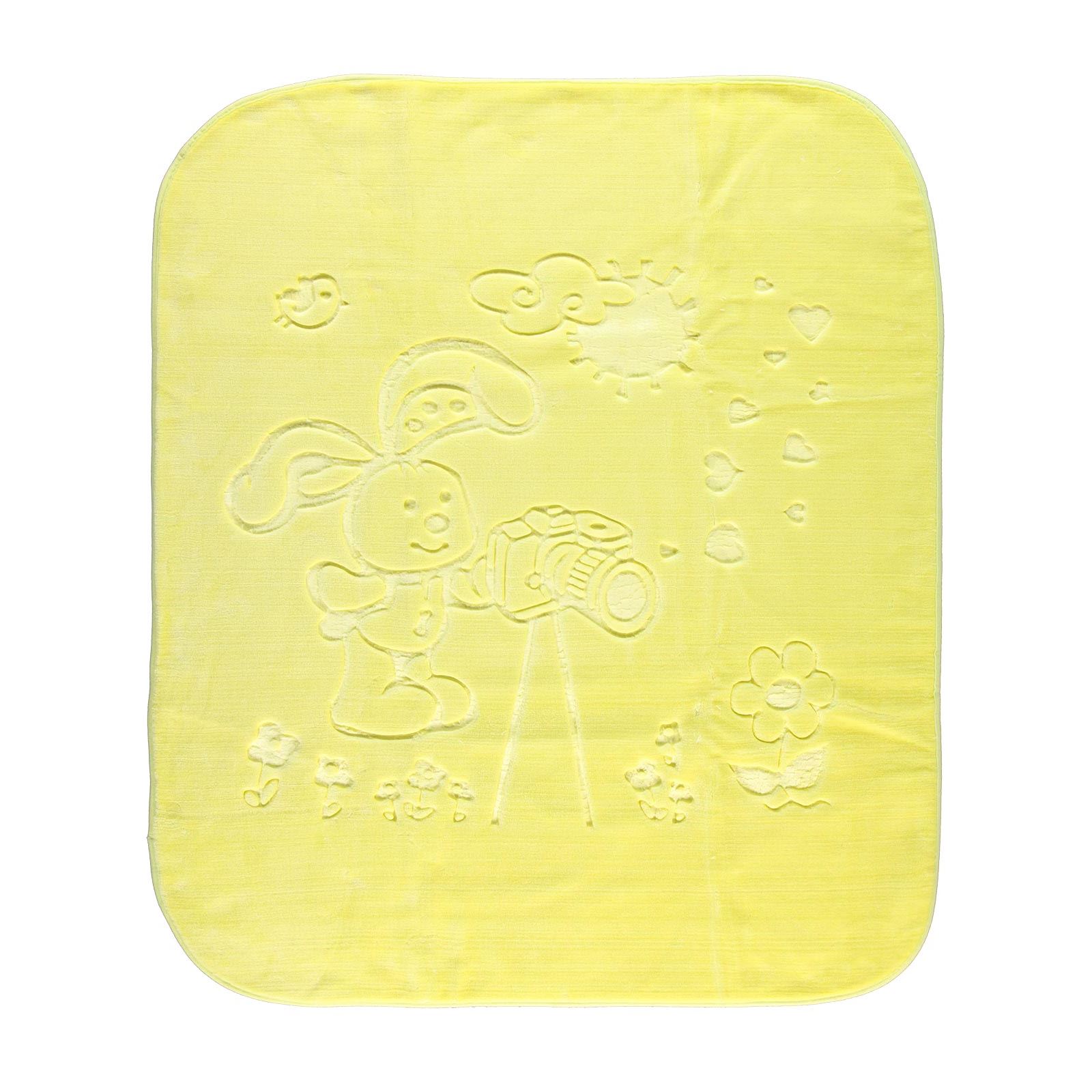 Recos Peluş Battaniye 100x120 cm Sarı