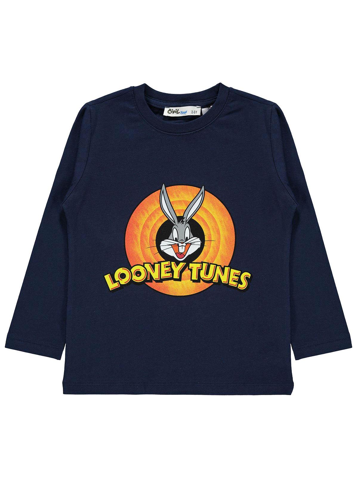 Bugs Bunny Erkek Çocuk Sweatshirt 2-5 Yaş Lacivert